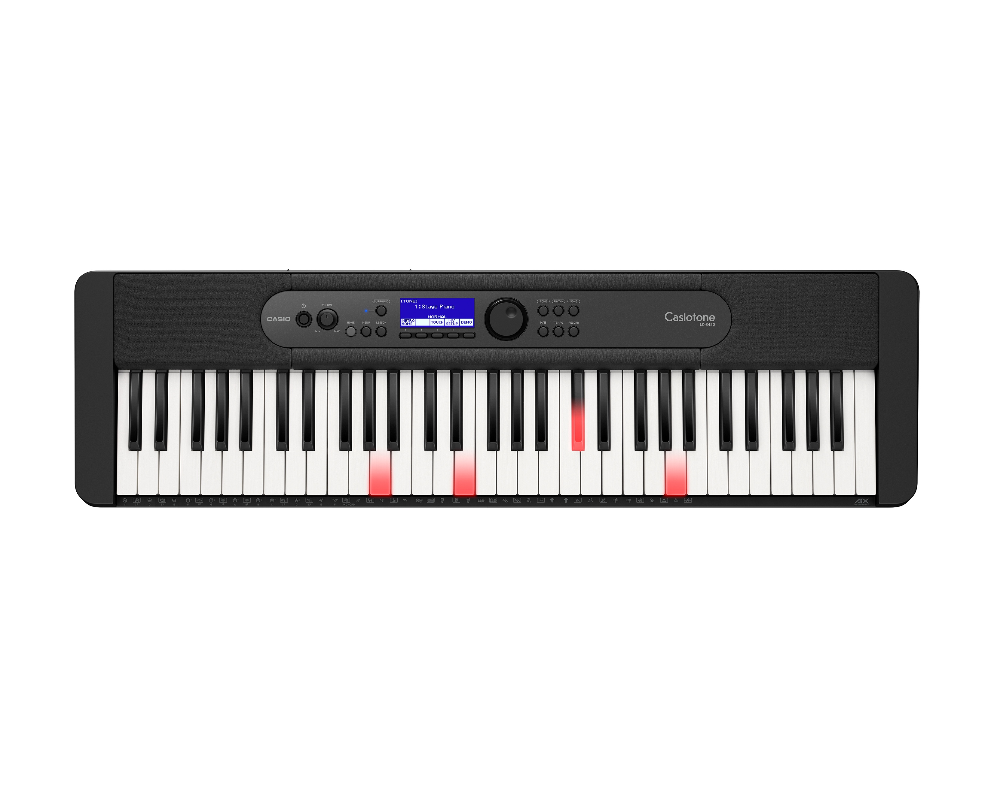 CASIO LK-S450 - KEYBOARD Z PODŚWIETLANYMI KLAWISZAMI